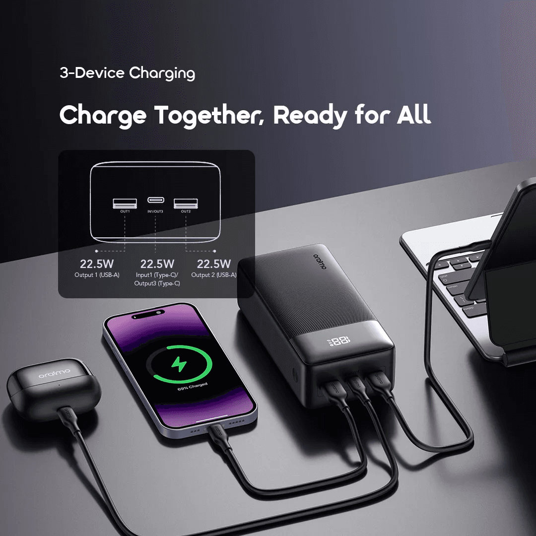 Oraimo Powerbank 22.5W 27000mAh view 3