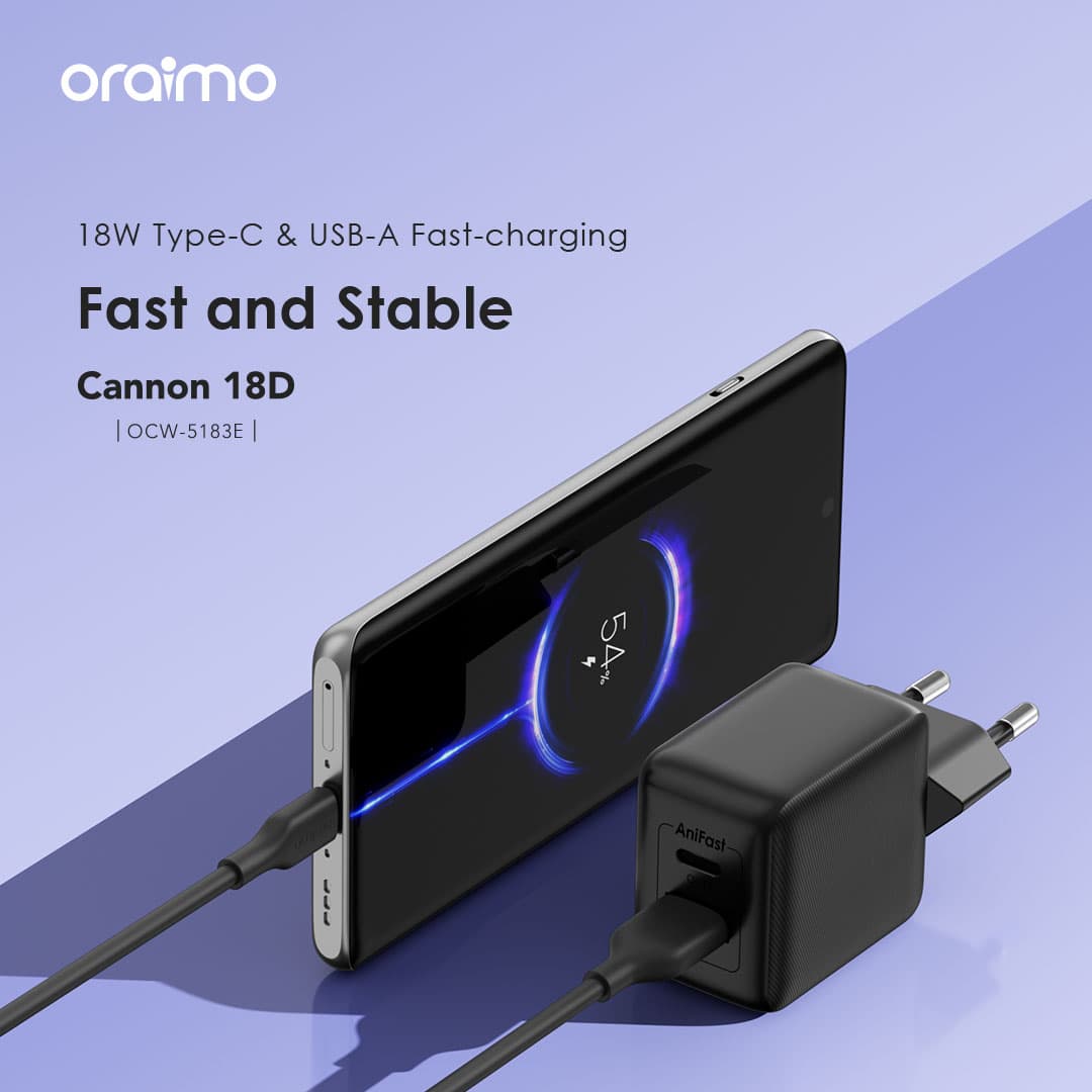 Oraimo 18W Charger (Cannon 18D OCW-5183U) view 2