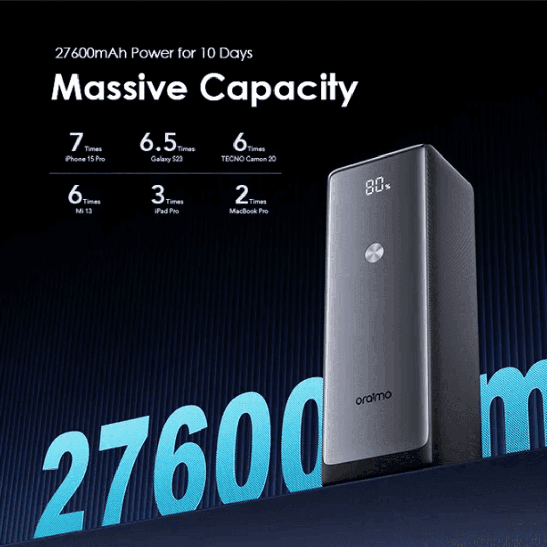 Oraimo Powerjet 130 Powerbank 27600mAh 130W