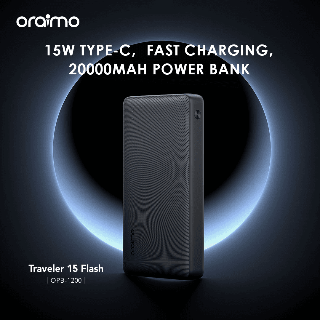 Oraimo Traveler 15 Flash 20,000mAh 15W Powerbank (OPB-1200) view 3
