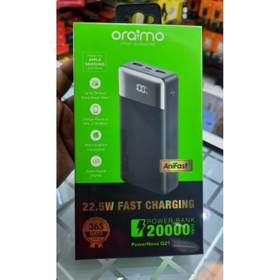 Oraimo PowerNova Q21 20000mAh 22.5W Powerbank (OPB-7200Q) view 3
