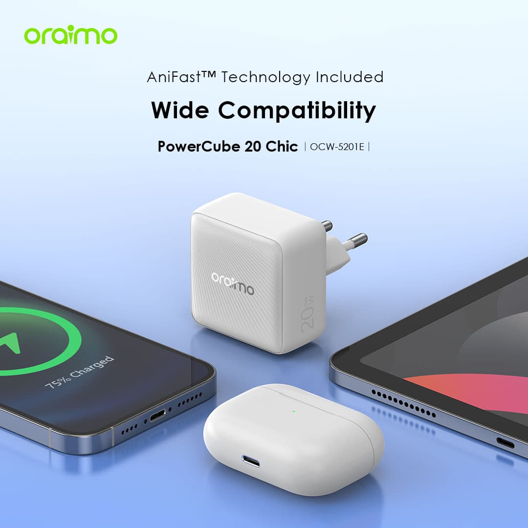 Oraimo Type C 20 W Charger (PowerCube 20 Chic OCW-5201U)