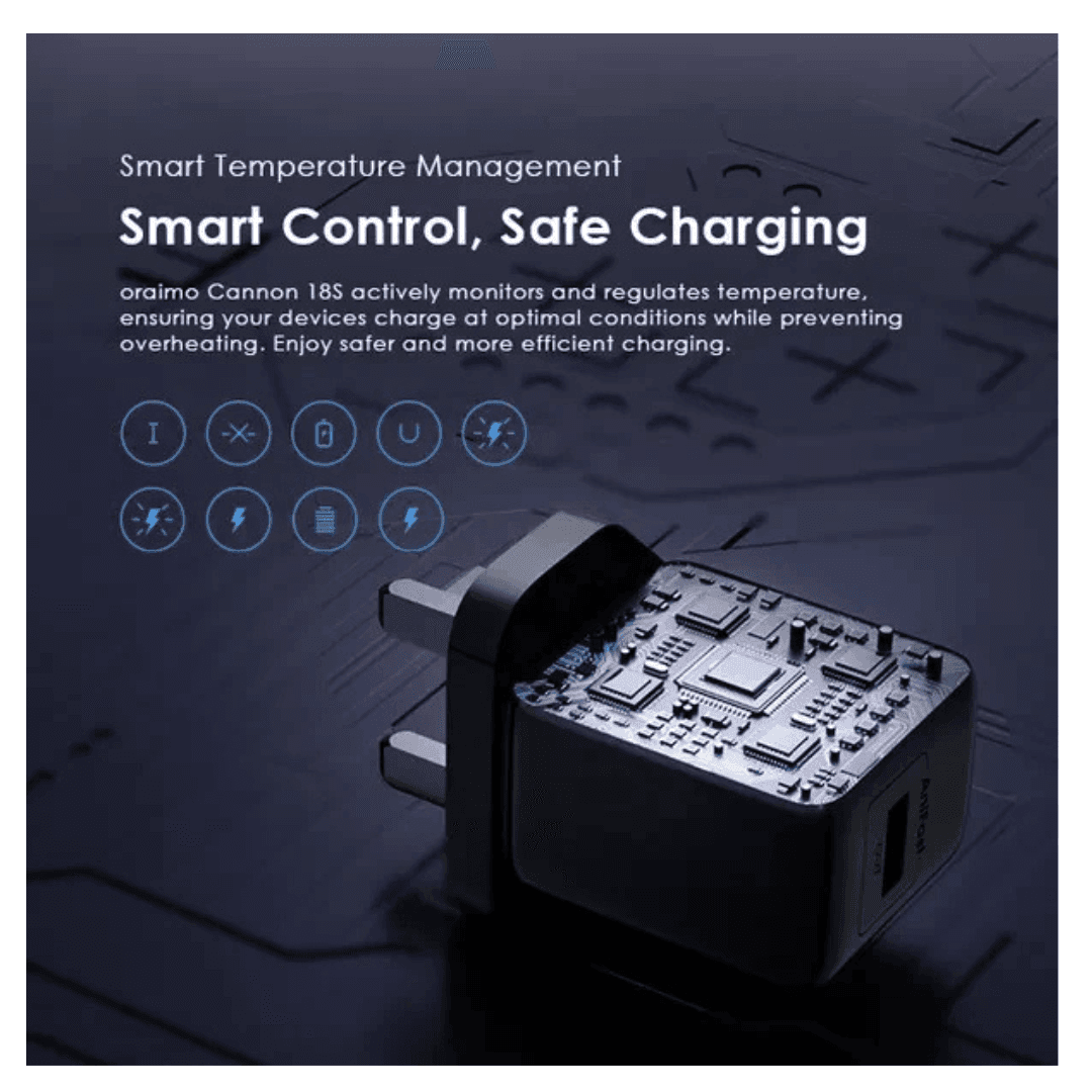 Oraimo 18W Type-C Charger (OCW-5184U) view 3