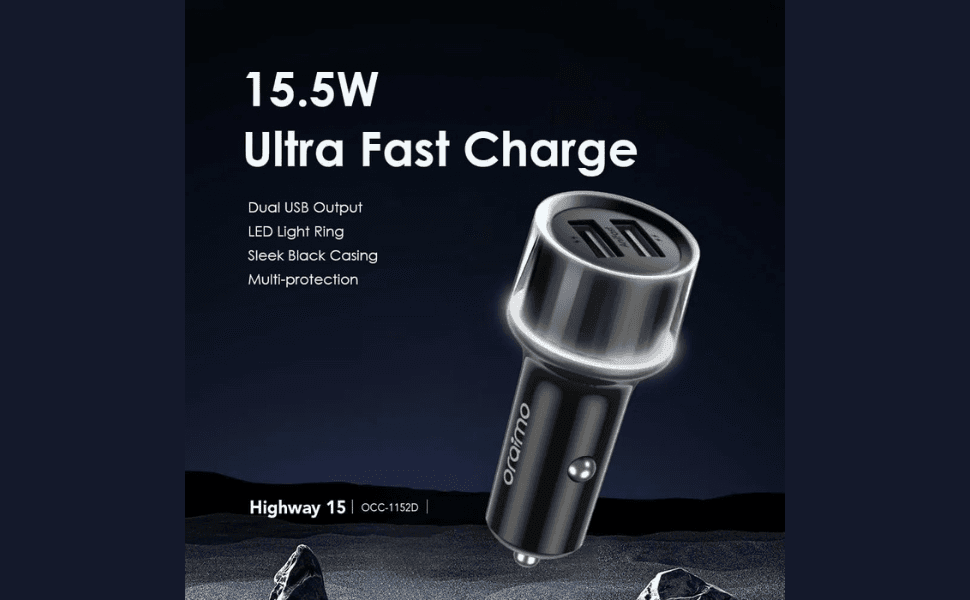 Oraimo Car Charger 15.5W (OCC-1152D) view 2