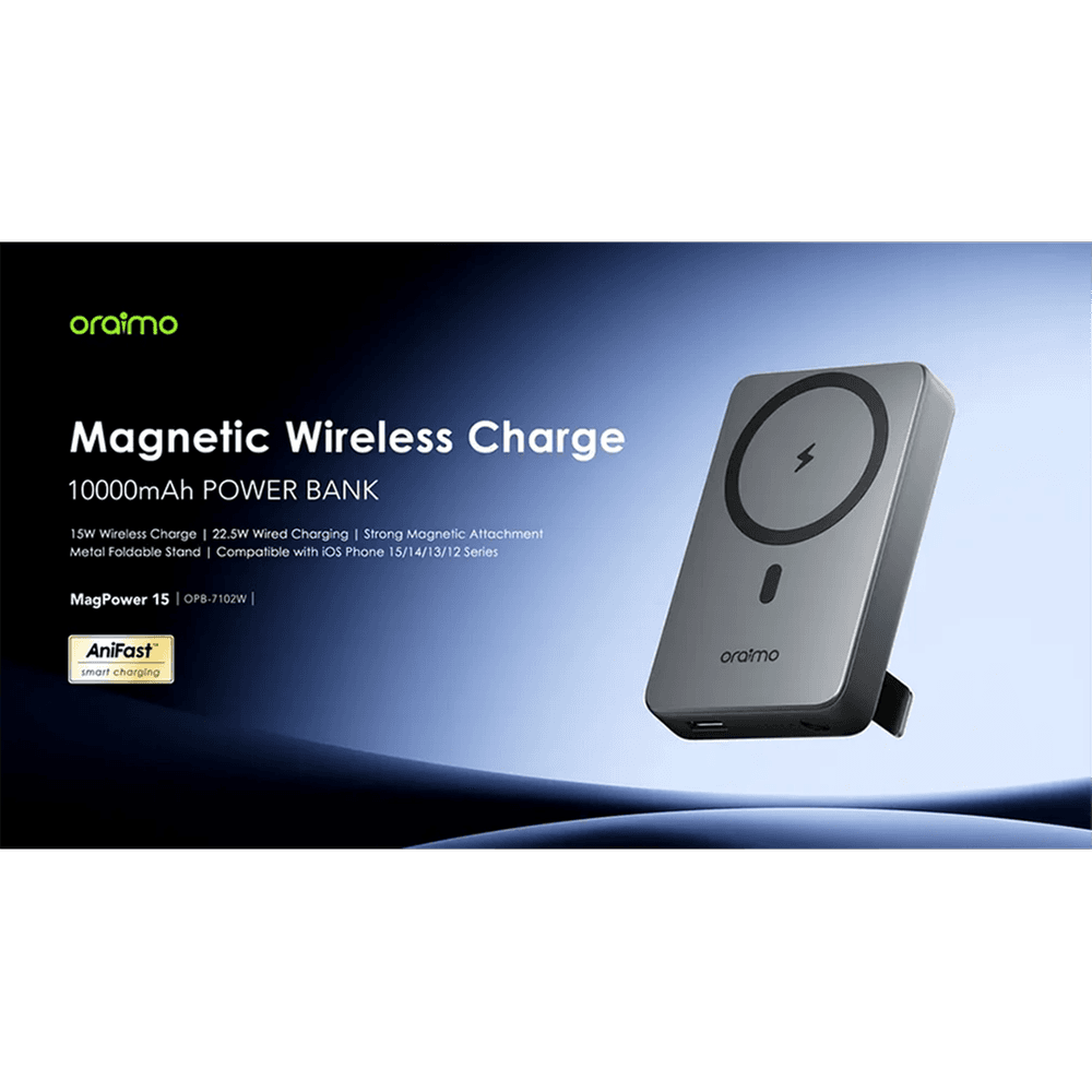 Oraimo Powerbank Magnetic Wireless 10000mAh view 2