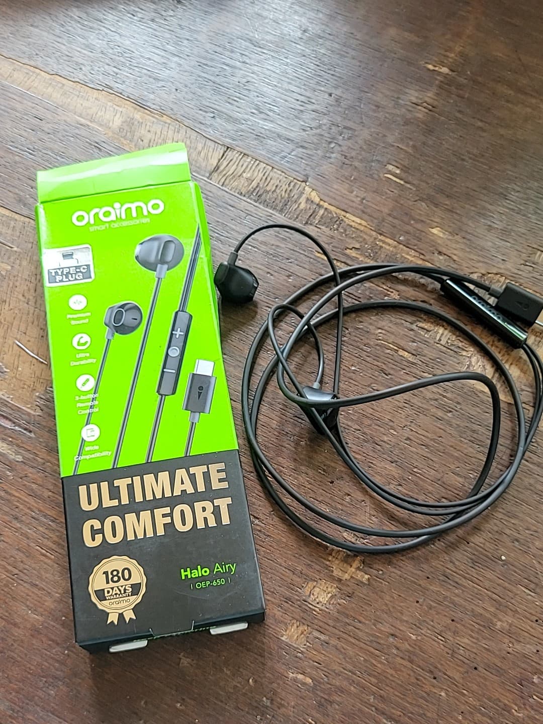 Oraimo EOP-650 Earphones view 4