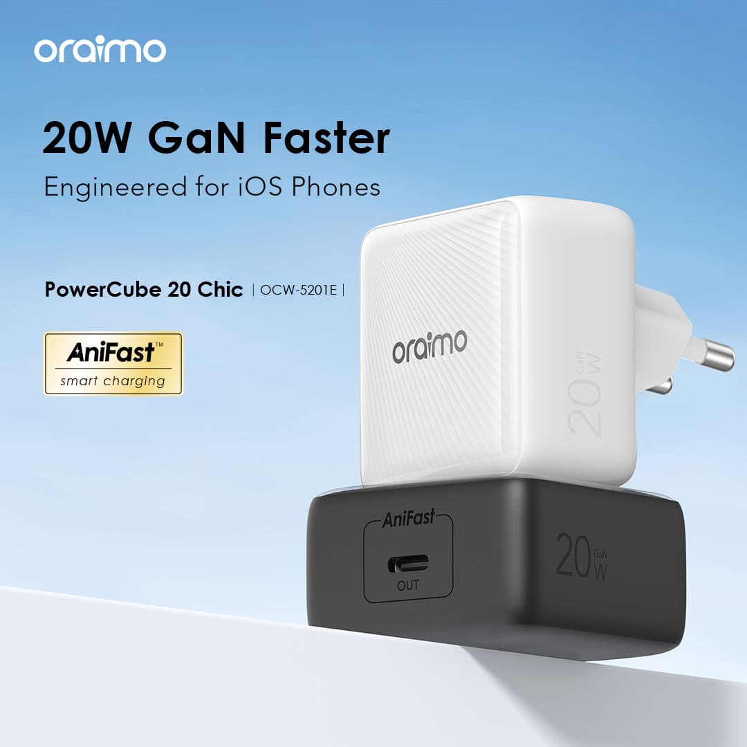Oraimo Type C 20 W Charger (PowerCube 20 Chic OCW-5201U) view 2