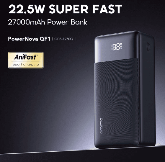 Oraimo Powerbank 22.5W 27000mAh view 2