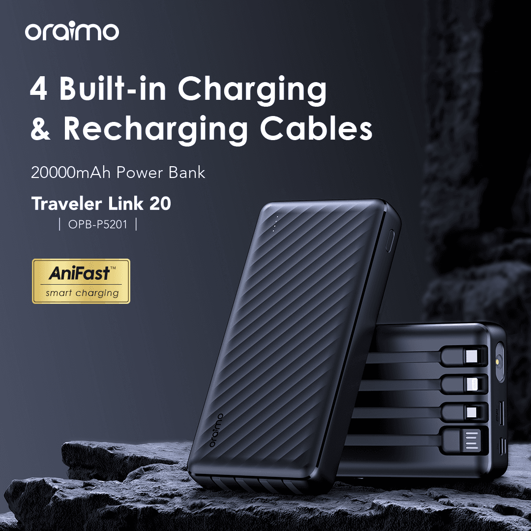 Oraimo Powerbank 20,000mAh 15W view 2
